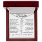 To My Daughter "I Will Always Be With You" Flower Name Necklace