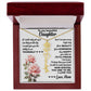 To My Beautiful Daughter, Birth Flower Name Necklace