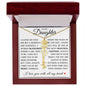 To My Daughter "You Have Blossomed" Flower Name Necklace