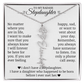 To My Badass Stepdaughter, Name Flower Necklace