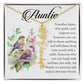 Aunt Gift, Name Flower Necklace