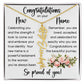 Congratulations on Your New Name, Custom Name Flower Necklace, Floral Pendant Name Change Jewelry for Women