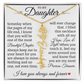 To My Daughter "Precious Treasure" Name Flower Necklace