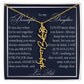 To My Beautiful Daughter, Name Flower Necklace