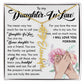 Daughter In Law Gift, Custom Name Flower Necklace