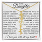 To My Daughter "You Have Blossomed" Flower Name Necklace