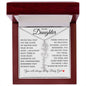 To My Daughter "I Will Always Be With You" Flower Name Necklace