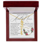 Aunt and Niece Gift, Name Flower Necklace
