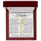 To My Daughter "You Have Blossomed" Flower Name Necklace