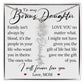 Bonus Daughter Gift, Custom Name Flower Necklace