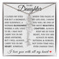 To My Daughter "You Have Blossomed" Flower Name Necklace