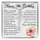 18th Birthday Gift, Custom Birth Month Name Flower Necklace