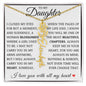 To My Daughter "You Have Blossomed" Flower Name Necklace