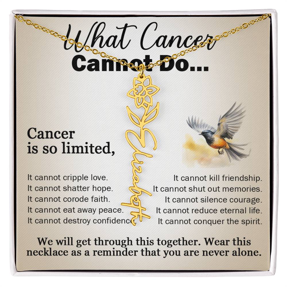 Cancer Gifts for Women, Jewelry for Cancer Survivor, Inspirational Necklaces with Meaningful Caring Message Card and Gift Box, Cancer Gifts for Friends, Mom, Daughter, Patients
