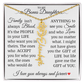To My Bonus Daughter" Life Gave Me The Gift of You" Name Flower Necklace