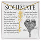 Soulmate Gift, Name Flower Necklace