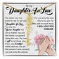 Daughter In Law Gift, Name Flower Necklace