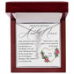 Aunt and Niece Gift, Name Flower Necklace