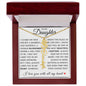 To My Daughter "You Have Blossomed" Flower Name Necklace