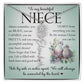 Niece Gift, Name Flower Necklace