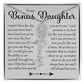 Bonus Daughter Gift, Name Flower Necklace