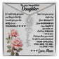 To My Beautiful Daughter, Birth Flower Name Necklace