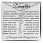 To My Daughter "You Have Blossomed" Flower Name Necklace