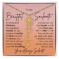 To My Beautiful Soulmate, Name Flower Necklace