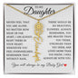 To My Daughter "I Will Always Be With You" Flower Name Necklace