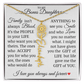 To My Bonus Daughter" Life Gave Me The Gift of You" Name Flower Necklace
