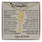To My Granddaughter, Name Flower Necklace