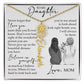 To My Daughter, Birth Flower Name Necklace