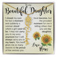 Custom Name Flower Necklace, Daughter Gift