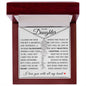 To My Daughter "You Have Blossomed" Flower Name Necklace