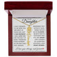 To My Daughter, Customized Name Necklace with Birth Flower, Birthday Christmas Graduation Gift for Her