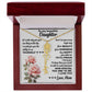 To My Beautiful Daughter, Birth Flower Name Necklace
