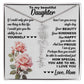 To My Beautiful Daughter, Birth Flower Name Necklace