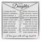 To My Daughter "You Have Blossomed" Flower Name Necklace