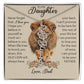 To My Daughter, Birth Flower Name Necklace