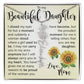 Custom Name Flower Necklace, Daughter Gift