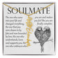 Soulmate Gift, Name Flower Necklace
