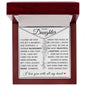 To My Daughter "You Have Blossomed" Flower Name Necklace