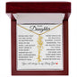 To My Daughter "I Will Always Be With You" Flower Name Necklace