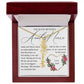 Aunt and Niece Gift, Name Flower Necklace