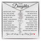 To My Daughter "I Will Always Be With You" Flower Name Necklace