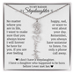 To My Badass Stepdaughter, Name Flower Necklace
