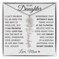 To My Daughter "No Rain No Flowers" Custom Flower Name Necklace