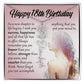 18th Birthday Gift, Custom Name Flower Birth Month Necklace
