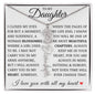 To My Daughter "You Have Blossomed" Flower Name Necklace