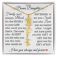 To My Bonus Daughter" Life Gave Me The Gift of You" Name Flower Necklace